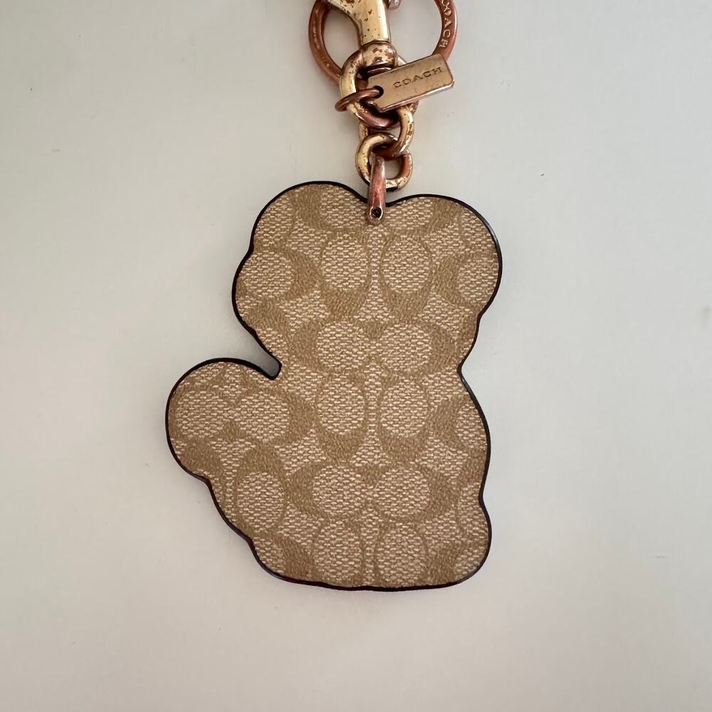Coach Women's Lunar New Year Tiger Bag Charm in Signature Canvas Keychain Rare - Picture 4 of 6